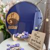 Personalized Wedding Wooden Guest Book: Creative Acrylic Custom Name Alternative Inserts Box DIY Custom Rustic Wedding Heart Drop Guest Book for Graduation Anniversary Wedding Decor (Halloween Themed) view 4