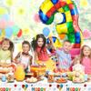 32 Inch Building Block Number 3 Balloons 3 year old Large Big Helium Foil Mylar Balloon for Girls Boys 3rd Birthday Party Decoration Supplies view 4