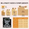 Just A Girl Who Loves Koala Blanket Cute Animal Soft Lightweight Bear Flannel Blankets for Sofa Bed Polyester Warm Throw Blanket Gift for Koala Lover Unisex90''x120''for Whole Family view 4