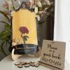 Personalized Wedding Wooden Guest Book: Creative Acrylic Custom Name Alternative Inserts Box DIY Custom Rustic Wedding Heart Drop Guest Book for Graduation Anniversary Wedding Decor (Rosewood) view 4