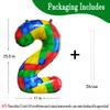 32 Inch Building Block Number 2 Balloons 2 Years Old Balloons Large Big Helium Foil Mylar Balloon for 2nd Birthday Party Decoration Supplies view 2