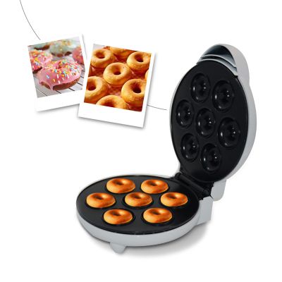 2023 New Donut Maker Machine, Portable Electric Non Stick Prevent Slip Doughnut Maker, with Indicator Light, Mini Donut Maker for Kid Friendly Dessert Snack