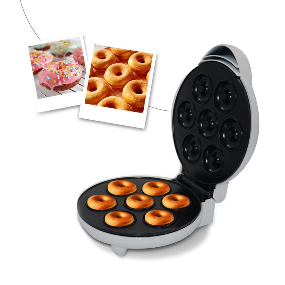 2023 New Donut Maker Machine, Portable Electric Non Stick Prevent Slip Doughnut Maker, with Indicator Light, Mini Donut Maker for Kid Friendly Dessert Snack