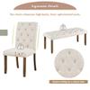 Bellemave 6-Piece Dining Table Set for 6 Farmhouse Kitchen Table Set with 4 Upholstered Chairs and Bench, Rectangular Dining Room Set for Kitchen, Dining Room (Walnut) view 4