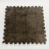 smabee Interlocking Carpet Shaggy Soft EVA Foam Mats Fluffy Area Rugs Protective Floor Tiles Exercise Play Mat for Children Kids Room Home Parlor Bedroom (12 Pcs, Brown) view 4