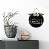 Fsdva Home Sweet Home Sign For Front Door,Rustic Round Wooden Wreath,Farmhouse Front Door Front Porch Decor, Home Housewarming Gift 12 Inch view 4