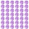Auihiay 64pcs Hydrangea Artificial Flowers, Purple Artificial Hydrangea Flowers, Silk Hydrangea Heads with Stems for Garden, Home Party Baby Shower DIY Wedding Centerpiece (Purple) view 1