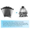 MECCANIXITY 100pcs Organza Bags 4x6 Drawstring Favor Pouches Black view 3