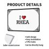 Abipuir Metal Home Bar Signs I Love Rhea Tin Sign Bedroom Furniture Tin Sign Funny (Color : Colour, Size : 20X30CM) view 2