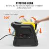 VEVOR Pivoting Utility Fan, 600 CFM High Velocity Floor Blower for Drying, Cooling, Ventilating, Exhausting, 300 Blowing Angle Air Mover, Portable Carpet Dryer Fan for Home, Work Shop view 4