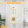2Pcs Magnetic Curtain Tiebacks, Floral Drapery Tie Backs Boho Decorative Holdbacks Ropes, Curtain Holders for Window Decor, Bedroom, Office, Home (White) view 2