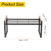 PATIKIL Kitchen Cabinet Shelf Organizer, Wood Counter Shelf Stackable Storage Shelf For Cupboard, Pantry, Corner, Under Sink - Black view 2
