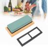 Alvinlite Premium Knife Sharpening Stone Kit|Sharpener Whetstones 400/1000 Grit with Angle Guide and Nonslip Bamboo Silicone Base manual knife view 3