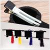 NUOBESTY 2pcs Mini Doctoral Hat Hairpins Tassel Graduation Party Hair Clips for Festive Celebrations for Graduates and Students view 2