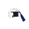 NUOBESTY 2pcs Mini Doctoral Hat Hairpins Tassel Graduation Party Hair Clips for Festive Celebrations for Graduates and Students view 4