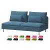 Custom Made Velvet Replacement Covers for IKEA Soderhamn 3 Seater Sofa - Moon Orchid view 1