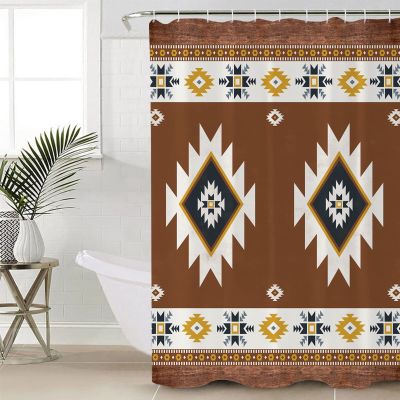 Shower Curtain, Multicolor Southwest Boho Geometric Tribal Style Shower Curtains for Bathroom Shower Stalls and Bathtubs Decor,Washable Bath Curtain Fabric Shower Curtain Set with Hook 36x78 inch