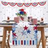 4th of July Table Runner,Patriotic Stars Tablecloth Red White and Blue Stripes Memorial Day Decorations for Home,Kitchen,Dining Room,Indoor,Outdoor,13X90 Inches Long,Independence Day Summer Holiday view 4