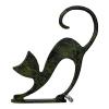 Cat Real Bronze Metal Art Sculpture Handmade in Greece view 4