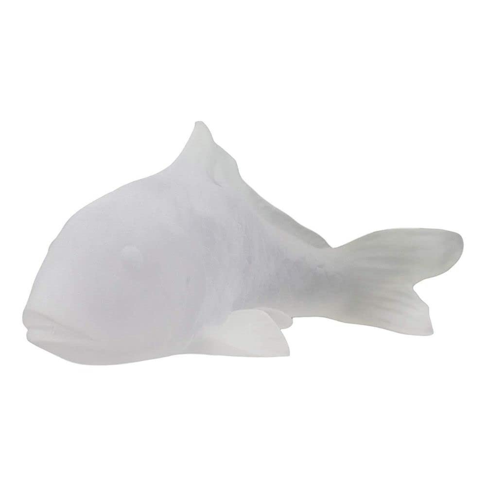 1 Pcs Symbol of Love Fortune Pond Koi Fish Statue 9" L Acrylic Decor Figurine