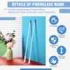 Bokon 2 Pieces White Fiberglass Blind Wand Vertical Blinds Stick Replacement with Hook and Handle for Window Opener Accessory(17 Inch) view 3