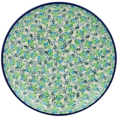 Polmedia Polish Pottery Dinner Plate - Summer Ivy Pattern Handmade in Boleslawiec Poland by Ceramika Artystyczna + Certificate of Authenticity