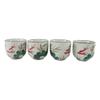 1 Set Of Auspicious Koi Fish Pair Lily Pond Ceramic Teapot & 4 Tea Cups view 3