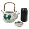 1 Set Of Auspicious Koi Fish Pair Lily Pond Ceramic Teapot & 4 Tea Cups view 4