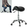 CMYUN Saddle Stool Ergonomic Saddle Stool with Wheel, Black Heavy Duty Rolling Saddle Chair, Height Adjustable Office Clinic Medical Dental Stool, for Massage view 1