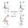 CMYUN Saddle Stool Ergonomic Saddle Stool with Wheel, Black Heavy Duty Rolling Saddle Chair, Height Adjustable Office Clinic Medical Dental Stool, for Massage view 2