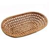 Rattan Handwoven Towel Tray Straw Woven Water Hyacinth Baskets for Table Top Desk Cupboard view 1