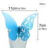 Wine Glass Place Cards, 50PCS Hollow Butterfly Wine Glass Cards, 3D Butterfly Name Place Cards Wine Glass Cup Decoration for Wedding Centerpieces Table Decoration view 3