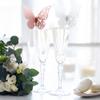 Wine Glass Place Cards, 50PCS Hollow Butterfly Wine Glass Cards, 3D Butterfly Name Place Cards Wine Glass Cup Decoration for Wedding Centerpieces Table Decoration view 4