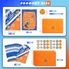 ELGGIH 24 Pack Dart War Birthday Invitations Nerf Dart War Gun Party Invitation Cards, 24 Pack Dart War Sticker Labels, 24 Envelopes Dart War Nerf Party Supplies for Boys Kids Birthday Party view 2