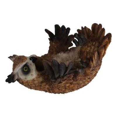 1 Pcs of Wisdom of The Woods Enchanted Great Horned Tiger Owl Wine Bottle Holder Decor