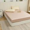 FCLDESHOP Deep Pocket Bed Sheet,Thick Brushed Solid Color Cotton Deep Pocket Bedding Sheet, Bedroom Guest Room Single Double Mattress Protector,Dark Grey,120 * 200cm*25cm view 3