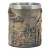1 Pcs Of Giraffe And Calf Family Coffee Mug Textured With Rustic Tree Bark Design view 2