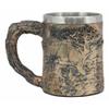 1 Pcs Of Giraffe And Calf Family Coffee Mug Textured With Rustic Tree Bark Design view 4