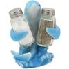 1 Set Of Dolphin Rising Above Sea Waves Hugging Salt And Pepper Shakers Holder view 1