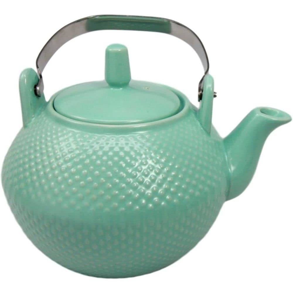 1 Pcs Of Imperial Japan Spotted Texture Blue Tetsubin Teapot Stainless Steel Handle 28Oz