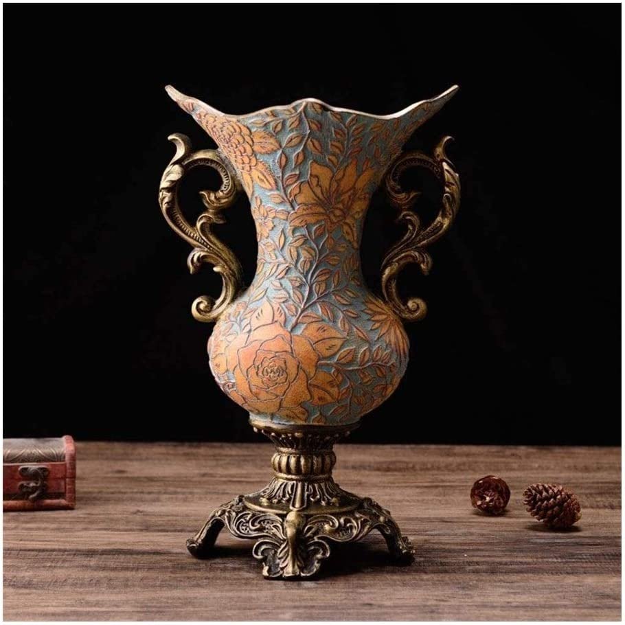 OSCCAR Decorative Vase Hand-Set Inlaid Flower Vase Exquisite Workmanship for Home Decor Living Room