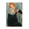 Amedeo Modigliani 'Woman with Red Hair, 1917' Canvas Art - 16 x 24 Inches view 1