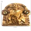 azizeh St. Jude Carved in Olive Wood Wall Hanging Plaque view 2
