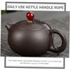 Anneome Kettle Protective Rope for Lid and Handle Heat Resistant Teapot Grip Rope Kettle Accessory 4.72 Inch Household Tea Serving Tool view 4