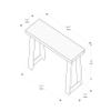 Plank+Beam Solid Wood Console Table, 36 Inch, Sofa Table, Narrow Entryway Table for Hallway, Behind The Couch, Living Room, Foyer, Easy Assembly, Black view 2