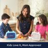 Bentgo Kids 5-Compartment Lunch Box - Confetti Design for School, Ideal for Ages 3-7, Leak-Proof, Drop-Proof, Dishwasher Safe, & Made with PFAS & BPA-Free Materials (Confetti Edition - Abyss Blue) view 4