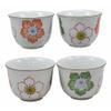 1 Set Of Japanese Design Colorful Botanic Floral Porcelain White Tea Pot And Cups view 4