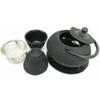 1 Set Of Japanese Imperial Dots Black Cast Iron Teapot Set With Trivet And Cups Serves 2 view 3