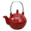 1 Pcs Of Imperial Spotted Texture Teapot With Stainless Steel Handle 28Oz (Red) view 2