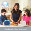 Bentgo Kids 5-Compartment Lunch Box - Glitter Design for School, Ideal for Ages 3-7, Leak-Proof, Drop-Proof, Dishwasher Safe, & Made with PFAS & BPA-Free Materials (Glitter Edition - Silver) view 4